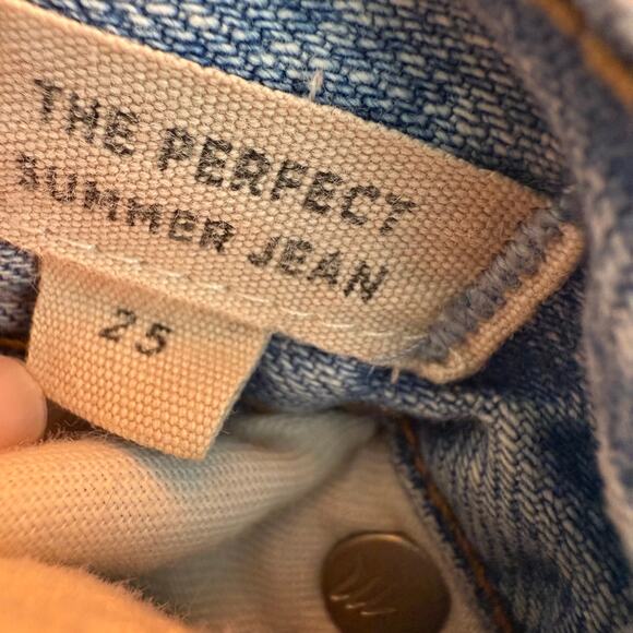 Madewell Womens The Perfect Summer Jean Mid Rise Button-Fly Light Wash Jeans 25 - Picture 11 of 13